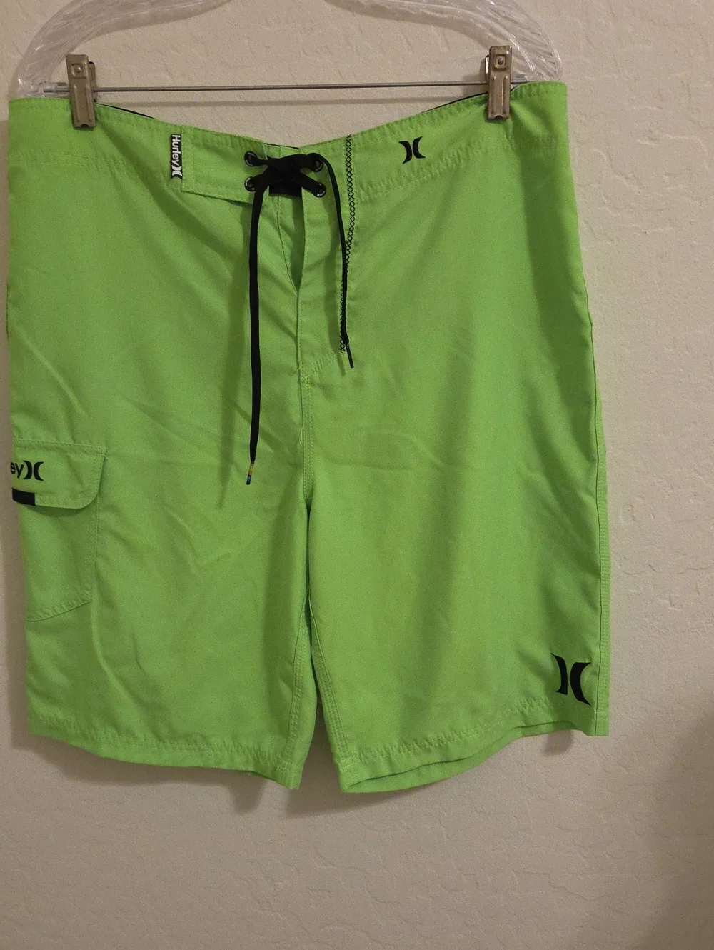 Hurley Men’s Bright Lime Green Board Shorts